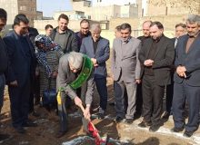 آغاز عملیات اجرایی ساخت مدرسه ۱۲کلاسه خیری حریریان استان البرز