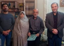 دیدار رئیس بنیاد شهید و امور ایثارگران شهرستان طالقان با جانباز والامقام «نورالدین اکبریان»