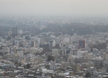 کیفیت هوای البرز رنگ بنفش و قرمز  به خود گرفت