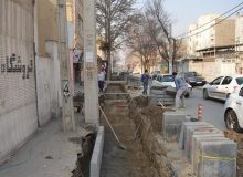 آغاز عملیات بهسازی جداول مستهلک محله «اخترآباد»