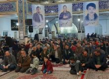 مراسم سومین سالگرد شهادت سردار سلیمانی و نهمین یادواره شهدای مدافع حرم در شهرستان اشتهارد برگزار شد