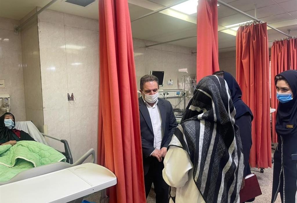 بازدید سرزده رئیس دانشگاه علوم پزشکی البرز از بیمارستان امام علی (ع)
