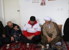 دیدار رئیس جمعیت هلال احمر کشور  با خانواده شهدای مدافع امنیت استان البرز