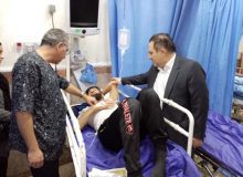 بازدید سرزده رئیس دانشگاه علوم پزشکی البرز از مرکز آموزشی درمانی شهید مدنی