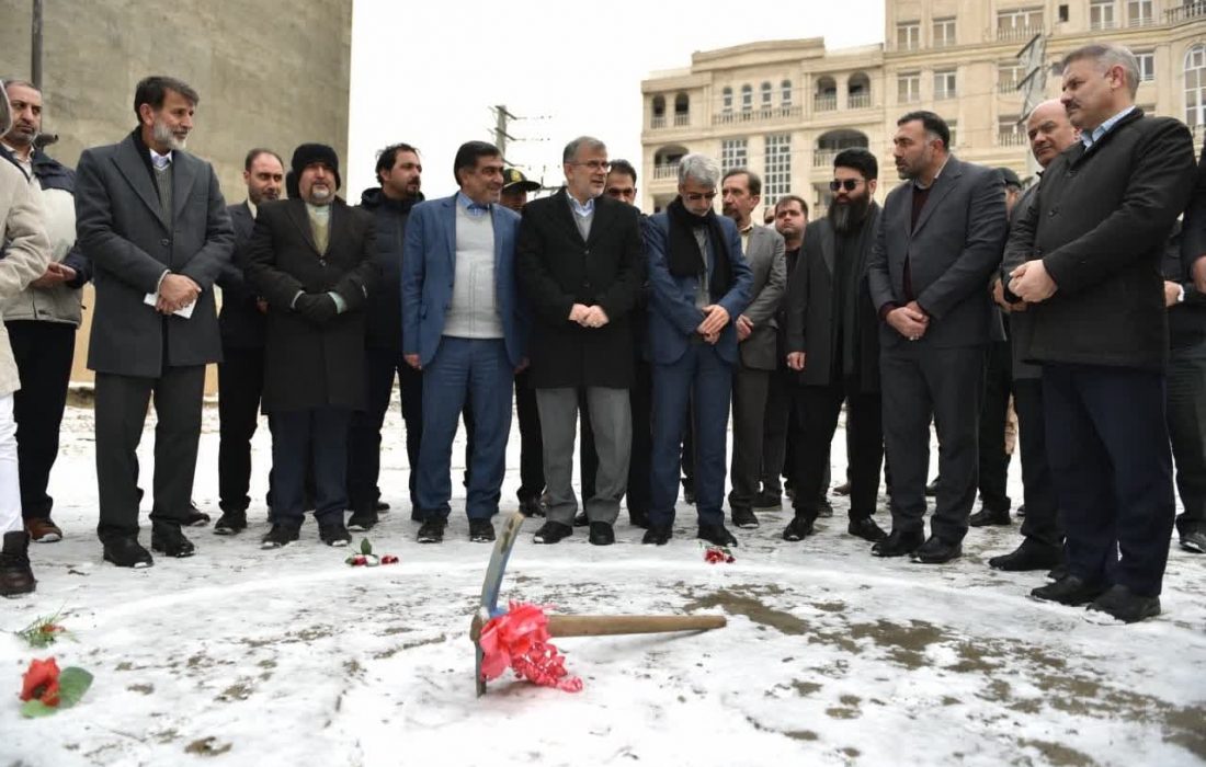 آئین کلنگ زنی ساخت مدرسه ۱۲ کلاسه نذر آرزوها در شهرستان فردیس