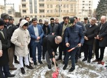 عملیات اجرایی ساخت یک مدرسه در فردیس با حضور استاندار البرز آغاز شد
