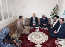 دیدار مسئولین شهرستان نظرآباد با خانواده معظم شهید والامقام «مهدی کرملو»