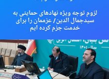 لزوم توجه ویژه نهادهای حمایتی به سیدجمال الدین