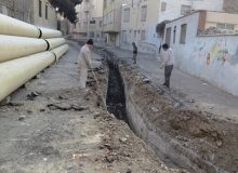 کانال جمع‌آوری آب‌های سطحی در محله «چهارصد دستگاه» مرمت و بهسازی شد
