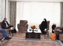 دیدار سرپرست کانون البرز با خانواده‌ی جانباز دفاع مقدس و تجلیل از آنان