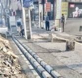 عملیات احداث جوی روسی در خیابان «پیروزی و مطهری»