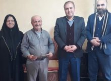 دیدار رئیس بنیاد شهید و امور ایثارگران شهرستان طالقان با خانواده جانباز سرافراز « علی بهزادی»