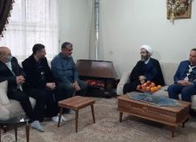 دیدار امام جمعه و فرماندار شهرستان چهارباغ با خانواده های شهدا و ایثارگران