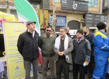 کارکنان شرکت گاز البرز در راهپیمایی ۲۲ بهمن حضور پیدا کردند
