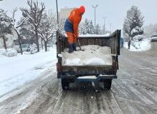 تداوم عملیات برف روبی در معابر مناطق ۱۰ گانه شهرداری کرج