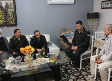دیدار فرمانده انتظامی شهرستان ساوجبلاغ با خانواده شهید والامقام «سعید فریدون پور»