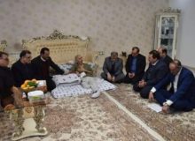 دیدار استاندار البرز و مدیرکل بنیاد شهید و امور ایثارگران با خانواده شهدا و ایثارگران در نظرآباد