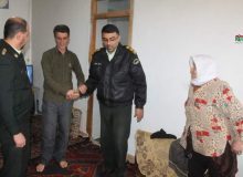 دیدار فرمانده نیروی انتظامی شهرستان طالقان با مادر معظم و معزز شهید والامقام «اسماعیل قدسی»