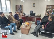 بازدید معاون فرهنگی هنری سپاه البرز از اداره فرهنگ و ارشاد اسلامی شهرستان ساوجبلاغ