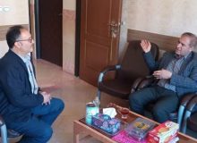 دیدار رئیس اداره بازرسی  بنیاد شهید البرز با رئیس اداره بنیاد شهید و امور ایثارگران شهرستان طالقان