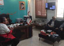 بازدید معاون آموزش و پژوهش جمعیت هلال احمر البرز از جمعیت شهرستان نظرآباد