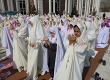 جشن تکلیف دینی دانش آموزان مدارس دخترانه گرمدره