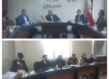 جلسه بررسی مشکل زمین متعلق به تعاونی مسکن کارکنان شهرداری هشتگرد