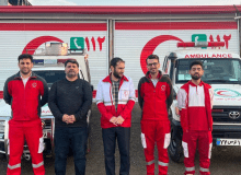 بازدید مدیر عامل جمعیت هلال احمر استان البرز از پایگاه امدادو نجات بین شهری کوثر اشتهارد