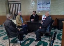 برگزاری میز خدمت اداره بنیاد شهید و امور ایثارگران شهرستان ساوجبلاغ به مناسبت روز بزرگداشت شهدا