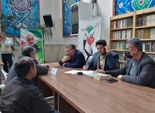 برگزاری میز خدمت اداره بنیاد شهید و امور ایثارگران شهرستان چهارباغ به مناسبت روز بزرگداشت شهدا