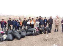 پاکسازی ضلع جنوب اشتهارد با فرهنگ سازی جهادگران دانش آموز