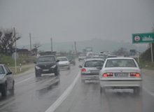 بارش باران و ترافیک سنگین در راه های البرز