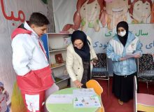 غرفه نوروزی ساوجبلاغ فرصتی برای معرفی خدمات کتابخانه ای