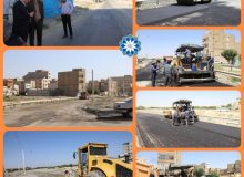 رفع مشکل معارض و زیرسازی و آسفالت خیابان رضوان مشکین دشت