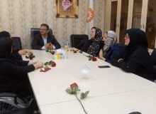 نشست صمیمانه قهرمانان وزنه برداری بامدیر بهزیستی شهرستان کرج