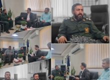 دیدار سرپرست تامین اجتماعی شعبه هشتگرد با فرمانده سپاه ناحیه ساوجبلاغ