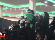 مراسم شیرخوارگان حسینی در شهر هشتگرد برگزار شد