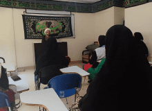 جلسه شناخت معرفتی قیام عاشورا توسط حوزه جوانان هلال احمر نظرآباد برگزار شد