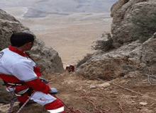 نجات یک کوهنورد از ارتفاعات روستای کوشک بالا/ چالوس