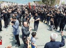 برگزاری مراسم عزاداری شب عاشورا در مسجد جامع رجایی شهر کرج