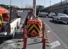 ایمن‌سازی معابر منطقه با نصب کاشن تانک ترافیکی
