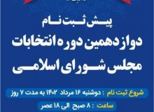 ثبت‌ اطلاعات داوطلبان انتخابات مجلس در سامانه پیش ثبت‌نام الزامی است