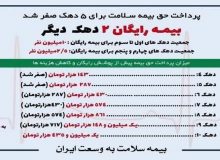پوشش رایگان بیمه سلامت ۳۲۰ هزار نفر از روستاییان و عشایرو اقشار فاقد بیمه