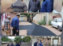 بازدید فرماندار شهرستان طالقان از روند اجرای پروژه آسفالت معابر روستای کوئین
