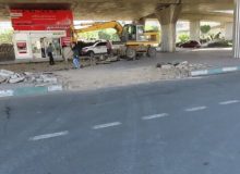 آغاز عملیات اصلاح هندسی‌ایستگاه تاکسی زیر پل آزادگان