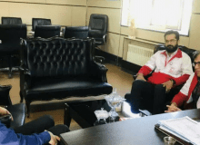 دیدار معاون امور داوطلبان هلال احمر البرز با فرماندار شهرستان طالقان