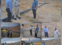 حضور فرماندار طالقان در روستای زیدشت و بررسی میدانی وضعیت آب‌رسانی