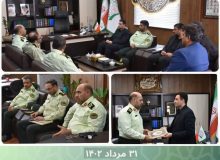 دیدار فرماندهی نیروی انتظامی استان البرز با شهردار گرمدره
