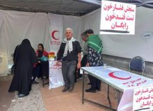 تیم درمانی هلال احمر البرز در کربلا درمانگاه شبانه روزی دایر کرد