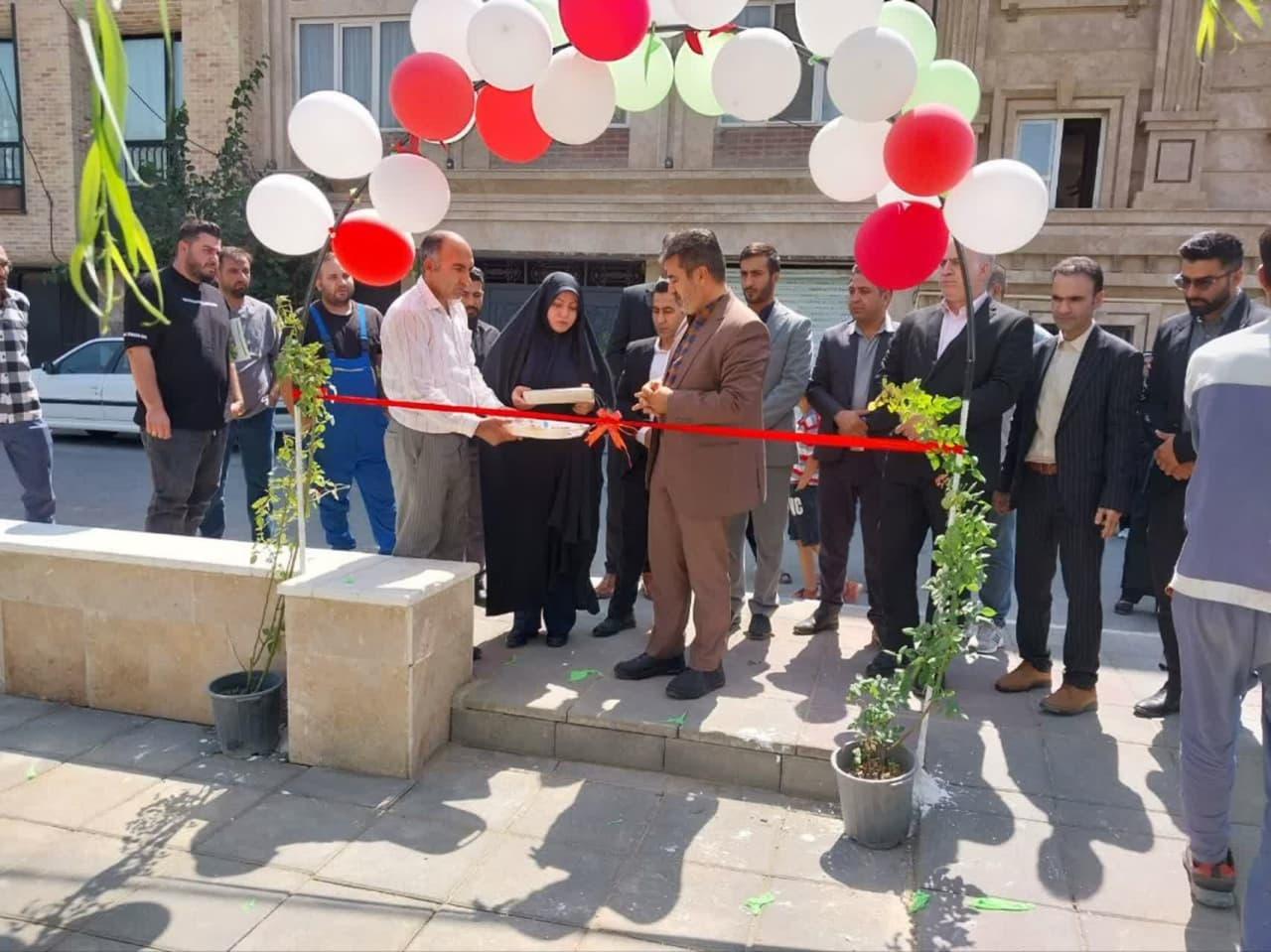 افتتاح پارک هنرمندان روستای گلستانک بخش مرکزی کرج با حضور دکتر رمضانی